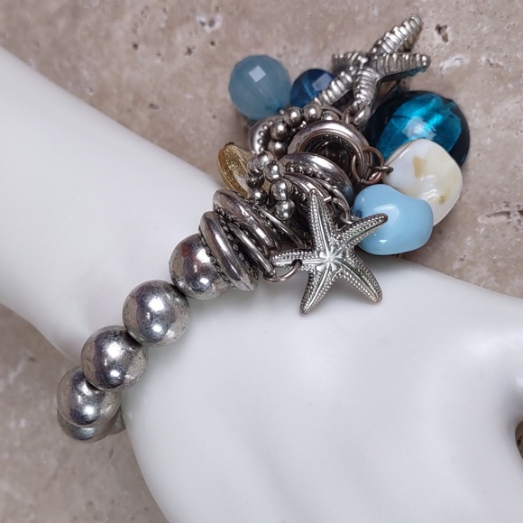 Ocean Themed Stretch Charm Bracelet - Picture 3 of 9